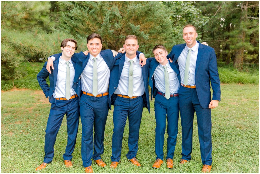 groom and groomsmen Chapel Hill, North Carolina