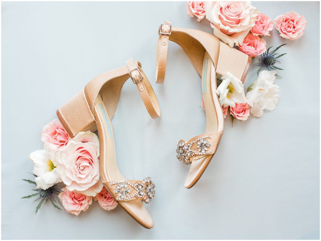 shoes wedding flatlay Carolina Barn, Spring Lake NC | by Kaitlyn Blake Photography