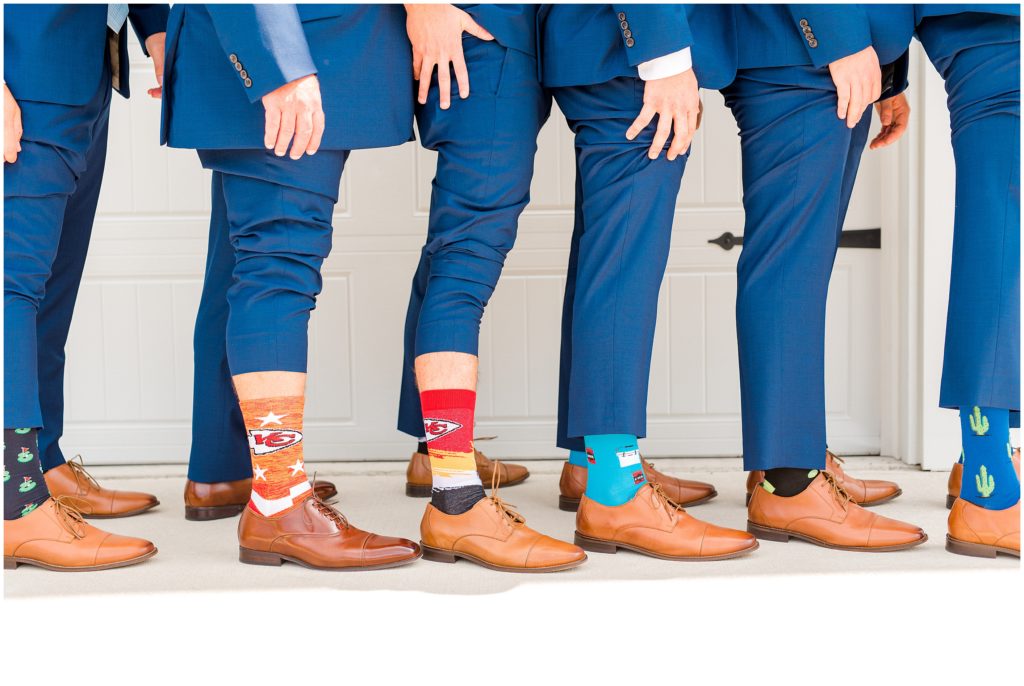Groom and groomsmen socks| Carolina Barn, Spring Lake NC | by Kaitlyn Blake Photography