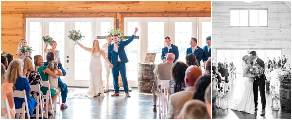 Wedding ceremony celebration | Carolina Barn, Spring Lake NC | by Kaitlyn Blake Photography