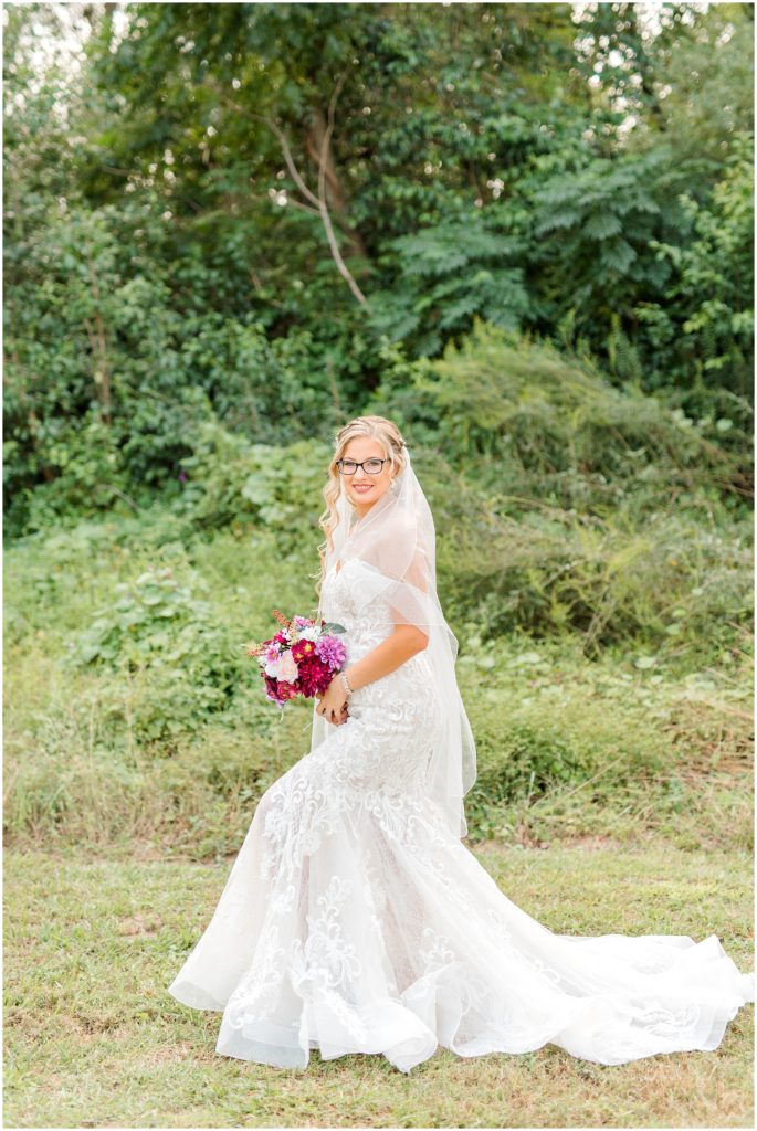 Bridal Portrait | Kyle’s Farm North Carolina | by Kaitlyn Blake Photography