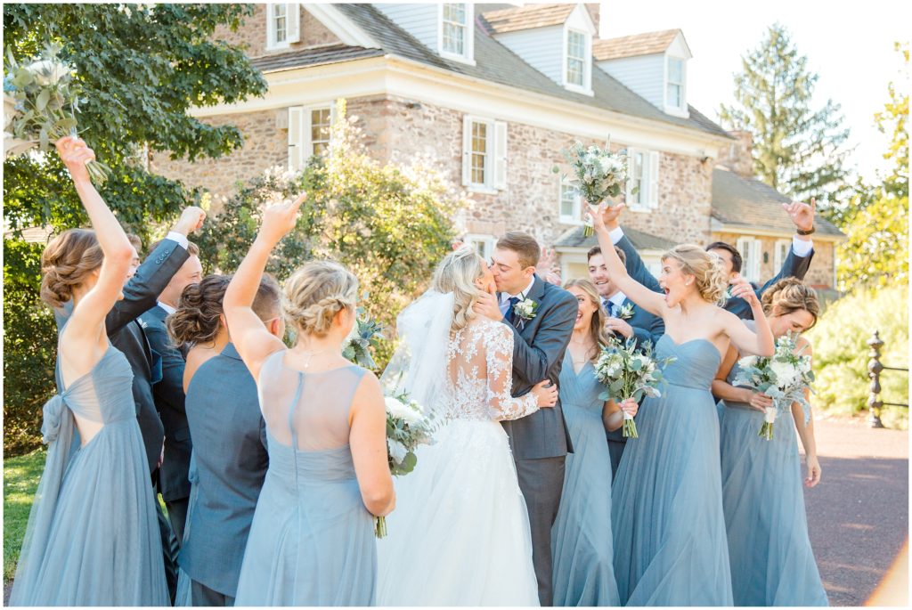 Wedding Party | John James Audubon Center Pennsylvania | by Kaitlyn Blake Photography | Fall Wedding