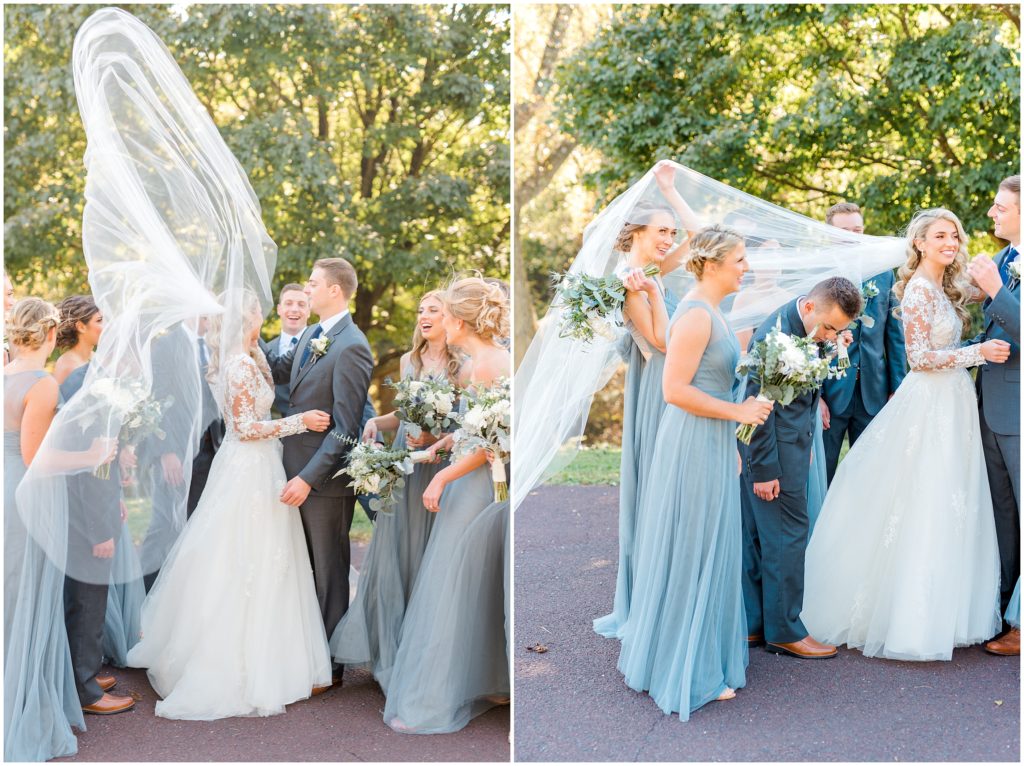 Wedding Party | John James Audubon Center Pennsylvania | by Kaitlyn Blake Photography | Fall Wedding