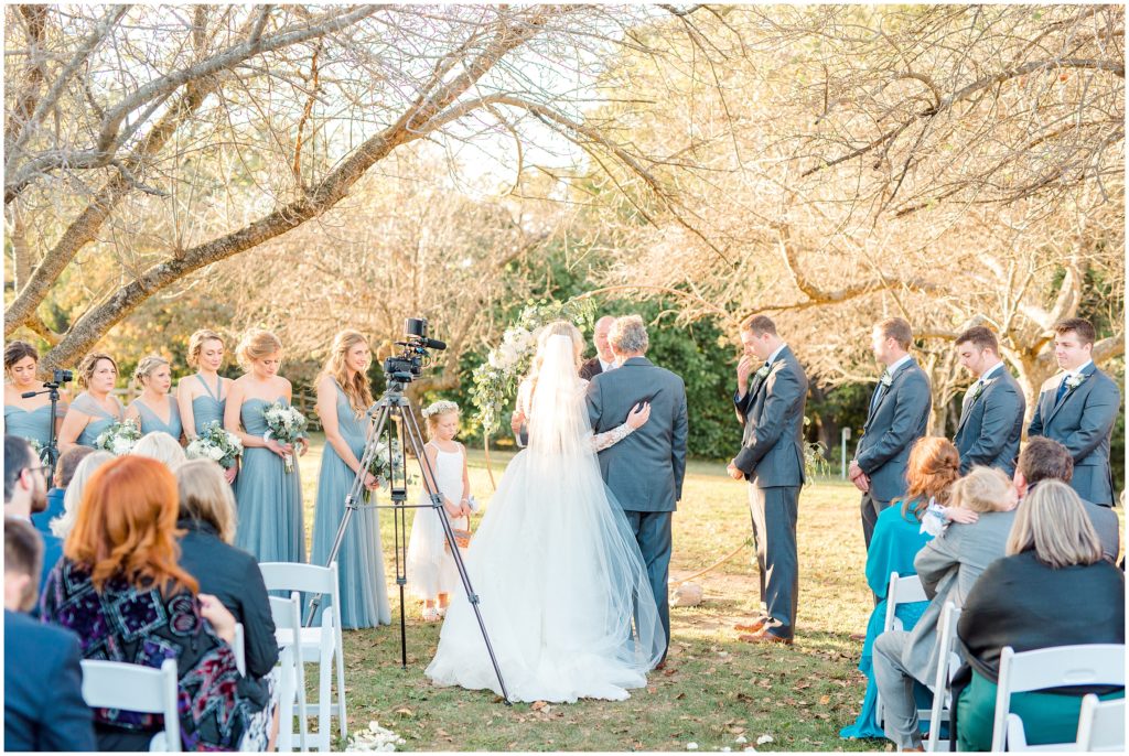 Ceremony | John James Audubon Center Pennsylvania | by Kaitlyn Blake Photography | Fall Wedding