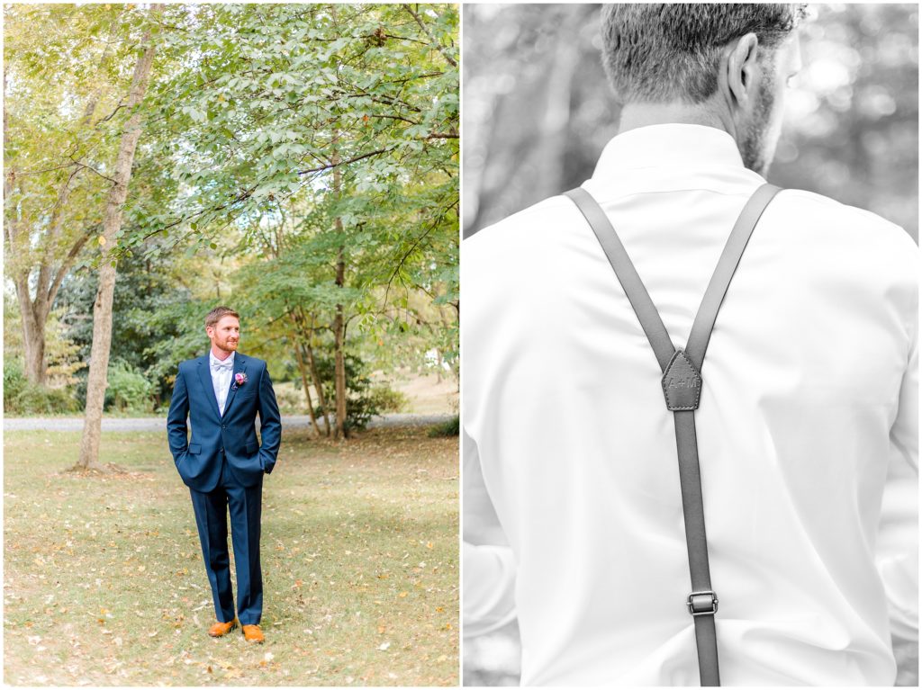 Groom Portraits | Ritchie Hill | by Kaitlyn Blake Photography | Fall Purple Wedding
