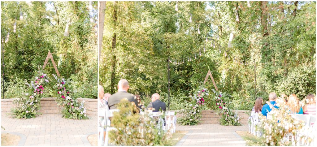 Ceremony Details | Ritchie Hill | by Kaitlyn Blake Photography | Fall Purple Wedding 