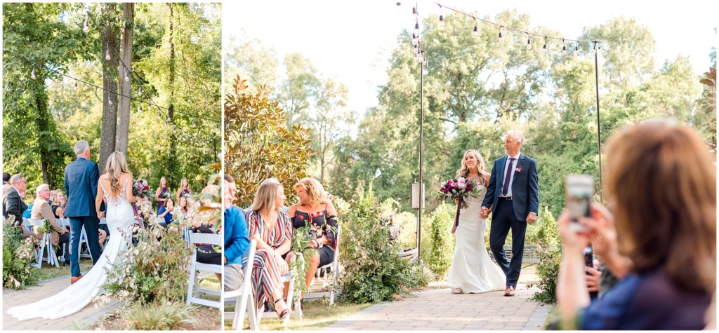 Wedding Ceremony | Ritchie Hill | by Kaitlyn Blake Photography | Fall Purple Wedding 
