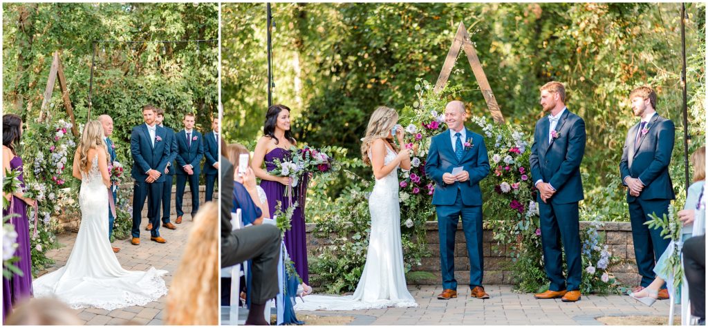 Ceremony Wedding | Ritchie Hill | by Kaitlyn Blake Photography | Fall Purple Wedding 
