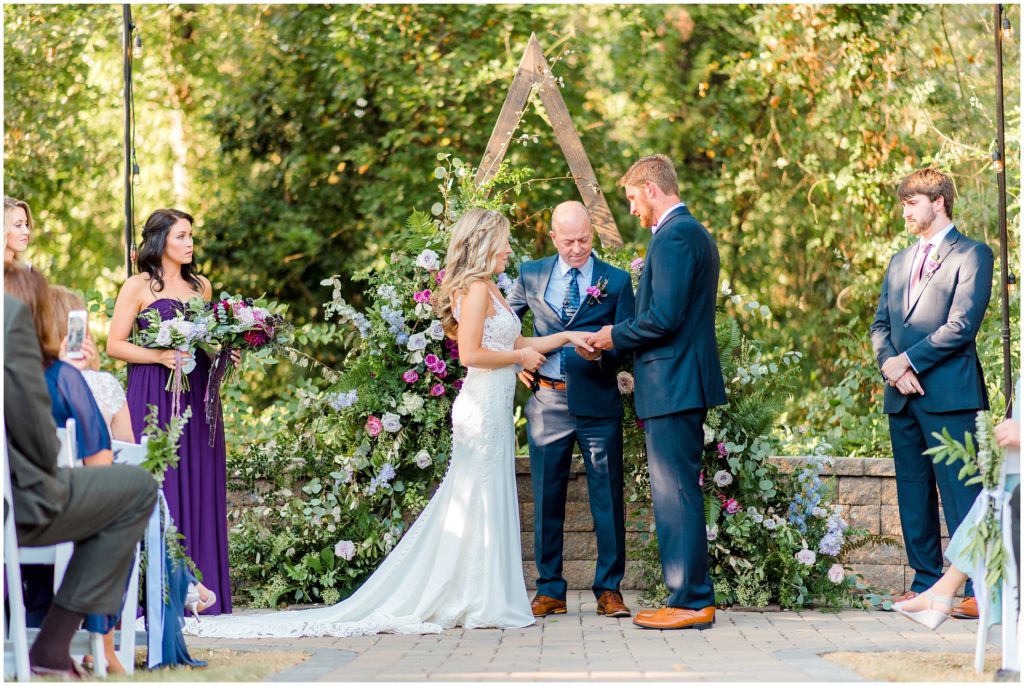 Ceremony Wedding | Ritchie Hill | by Kaitlyn Blake Photography | Fall Purple Wedding 