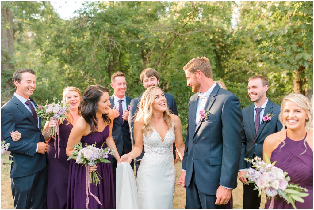 Wedding Party | Ritchie Hill | by Kaitlyn Blake Photography | Fall Purple Wedding 