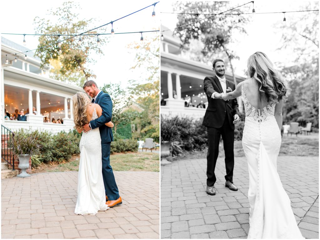 Outdoor First Dance | Ritchie Hill | by Kaitlyn Blake Photography | Fall Purple Wedding 