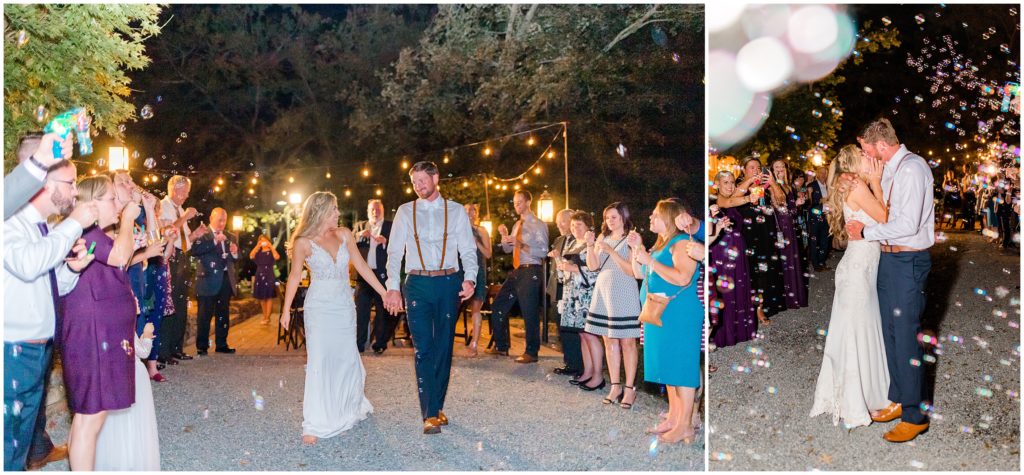  Bubble Exit | Ritchie Hill | by Kaitlyn Blake Photography | Fall Purple Wedding 