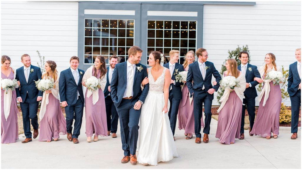 Wedding Party | Walnut Hill Raleigh | by Kaitlyn Blake Photography | Fall Elegant Wedding