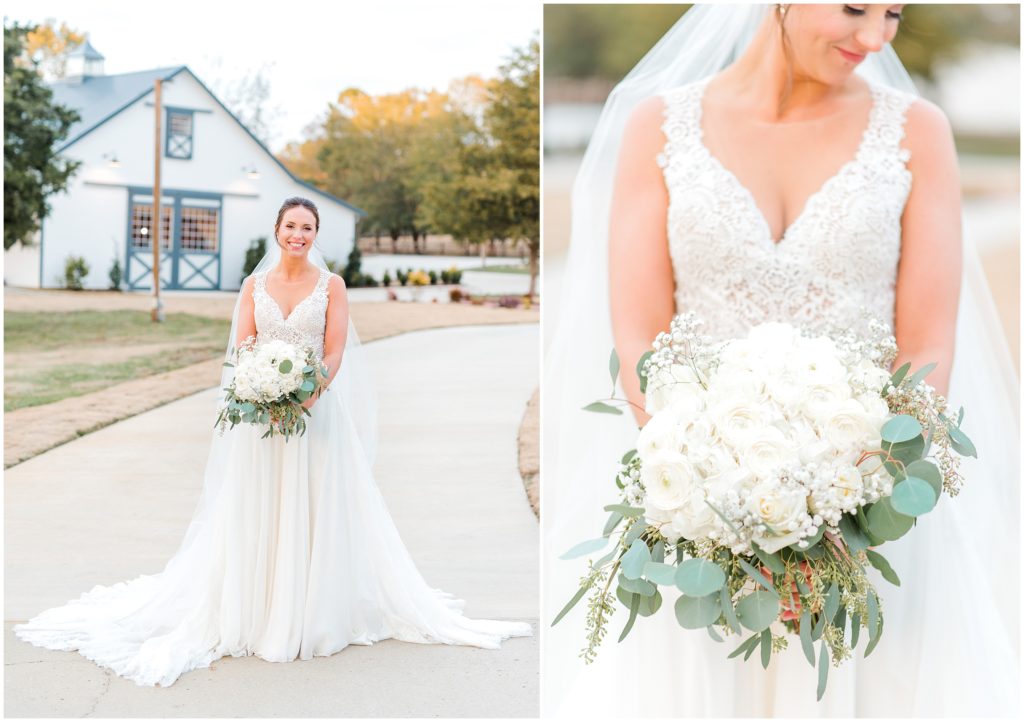 Bridal Portraits | Walnut Hill Raleigh | by Kaitlyn Blake Photography | Fall Elegant Wedding