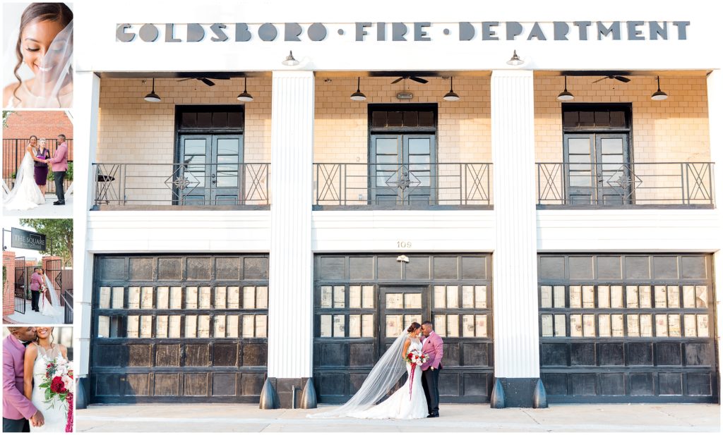 Wedding Collage | The Firehouse Goldsboro | by Kaitlyn Blake Photography | Fall Elegant Wedding 