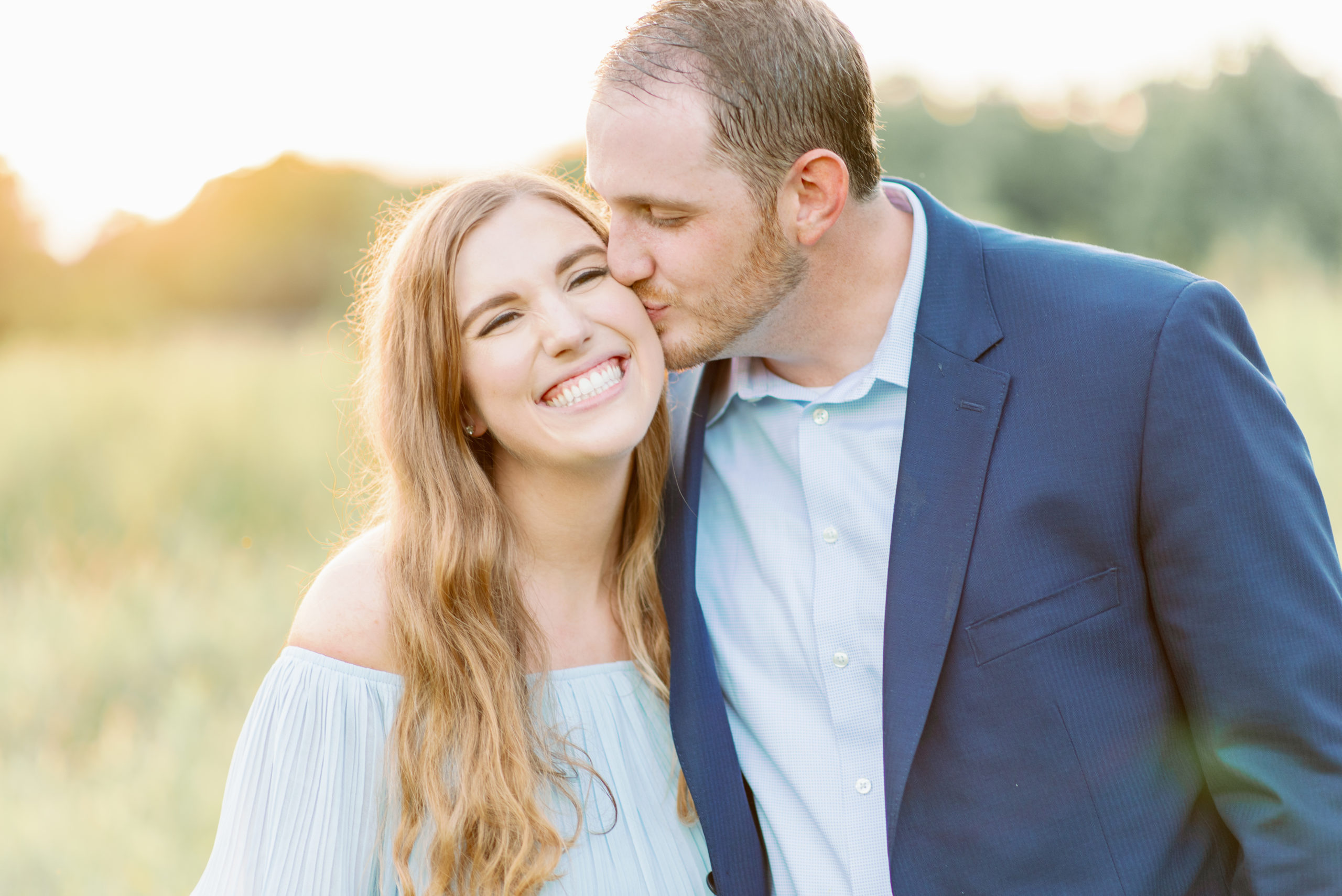 UNC chapel hill old well engagement session at sunset