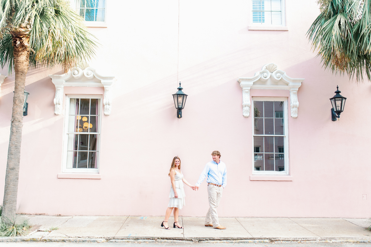 couple at mills house downtown charleston